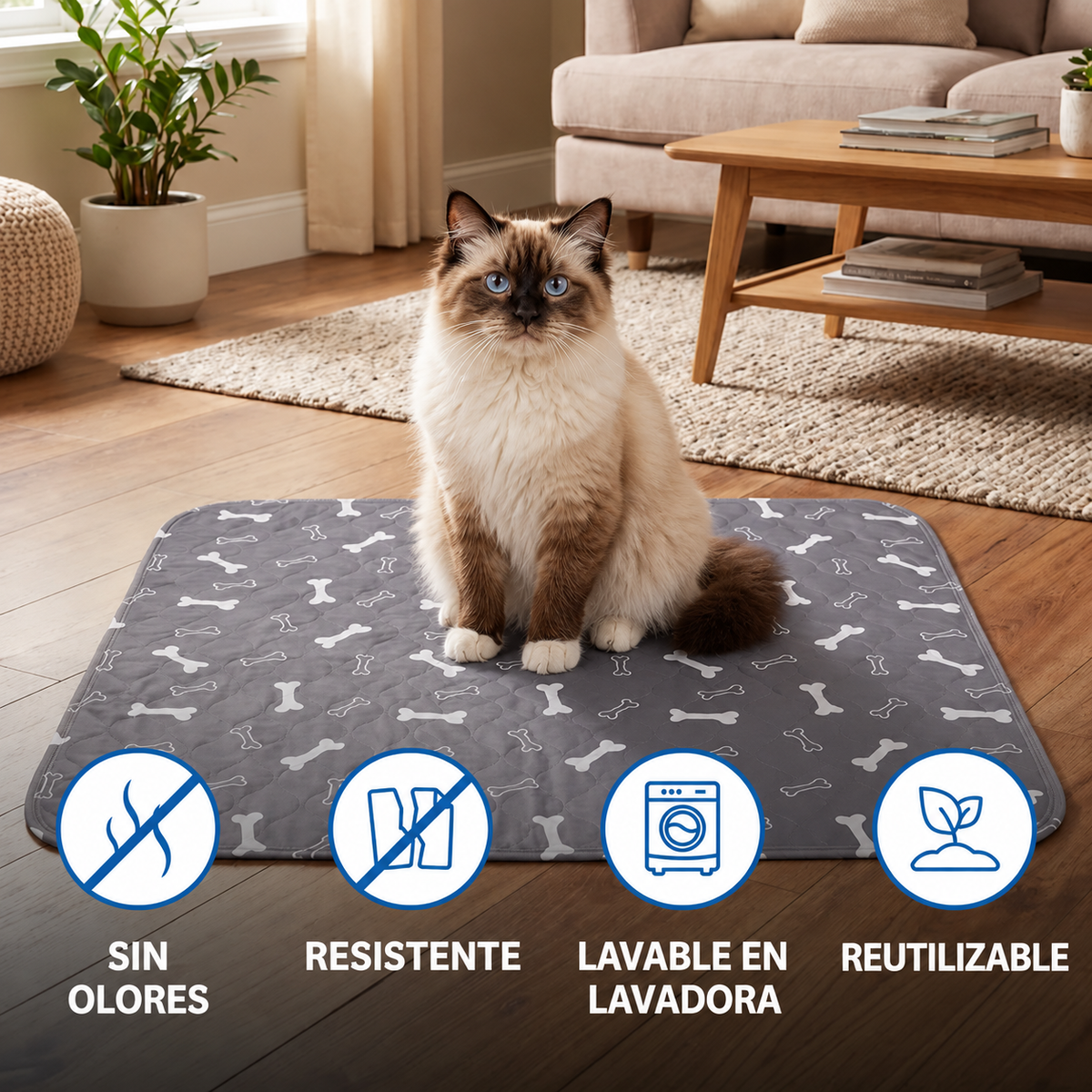 ZenPaw™ Tapete Absorbente y Lavable
