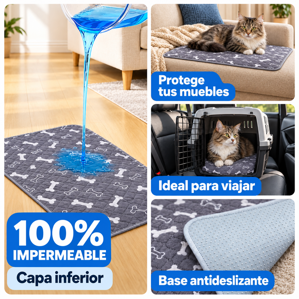 ZenPaw™ Tapete Absorbente y Lavable